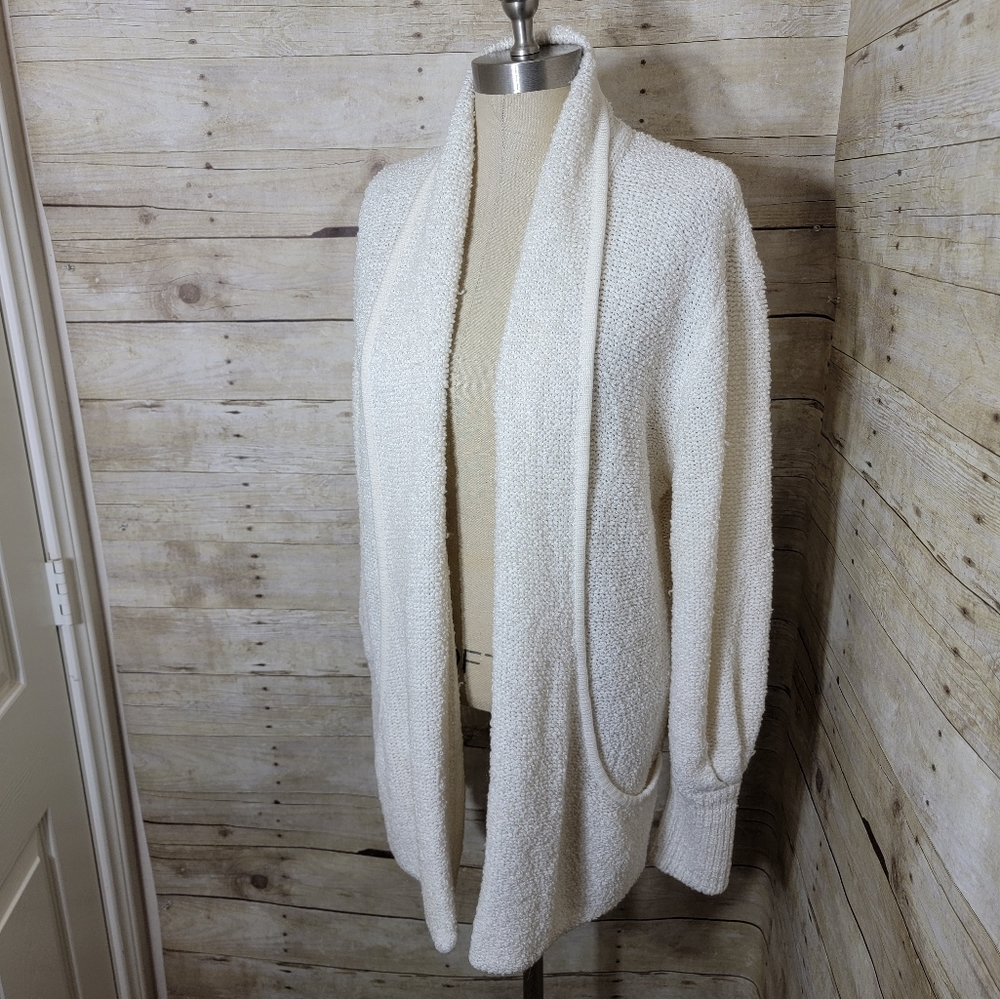 Sideffects off white cardigan